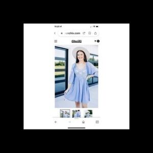 Savanna Jane Blue Bell Sleeve Sundress